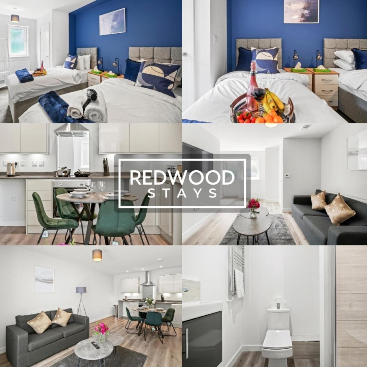 Quality 1 Bed 1 Bath Apartments For Contractors By Redwood Stays Farnborough  Ngoại thất bức ảnh